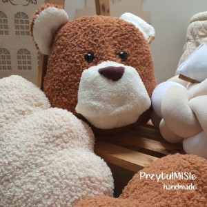 Miś baranek poduszka przytulanka