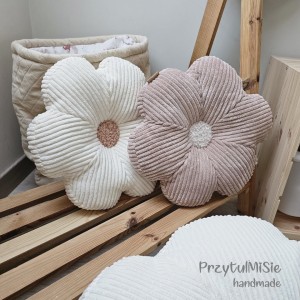 poduszka stokrotka sztruks