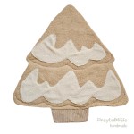 Mata choinka beige ecru