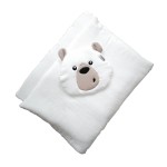 Pościel muślinowa dla dzieci Miś Biały (5 rozmiarow) 