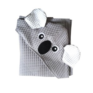 Ręcznik z kapturkiem dla dzieci, wafel Koala 75/75
