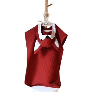 Ponczo kąpielowe dla dzieci, z kapturkiem Lis